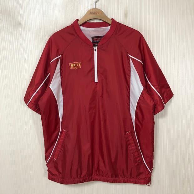 제트(ZETT)베이스볼 반집업 반팔바람막이 3XL(110)