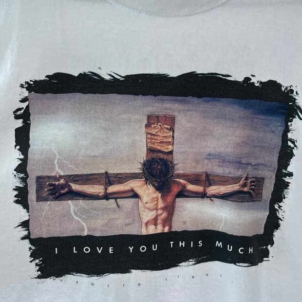 90s 빈티지 지저스 티셔츠 jesus tee