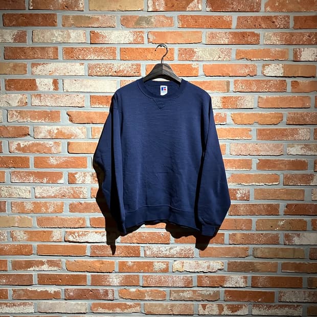 90s USA 빈티지 러셀 플레인 스웻 셔츠 맨투맨