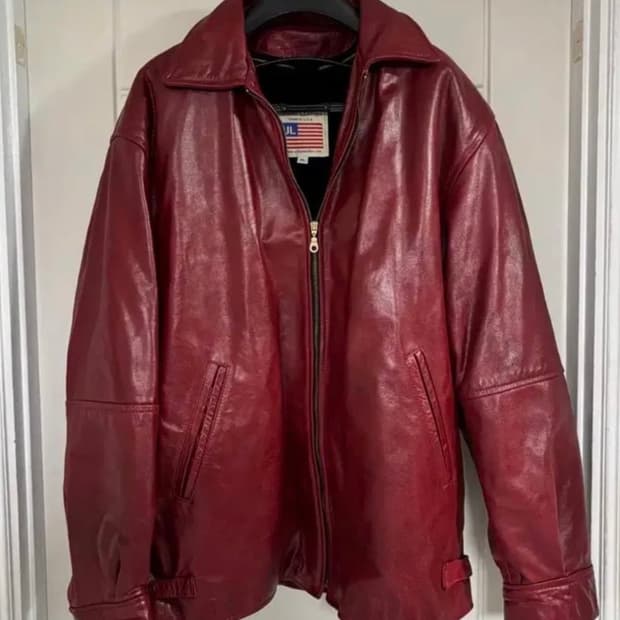 발렌시아가 핏 빈티지 소가죽 자켓