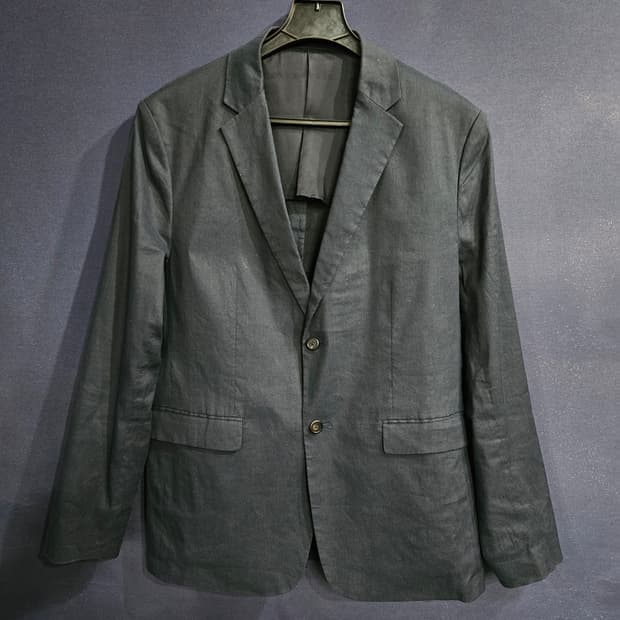 띠어리 네이비 남성 46 린넨 정장자켓 