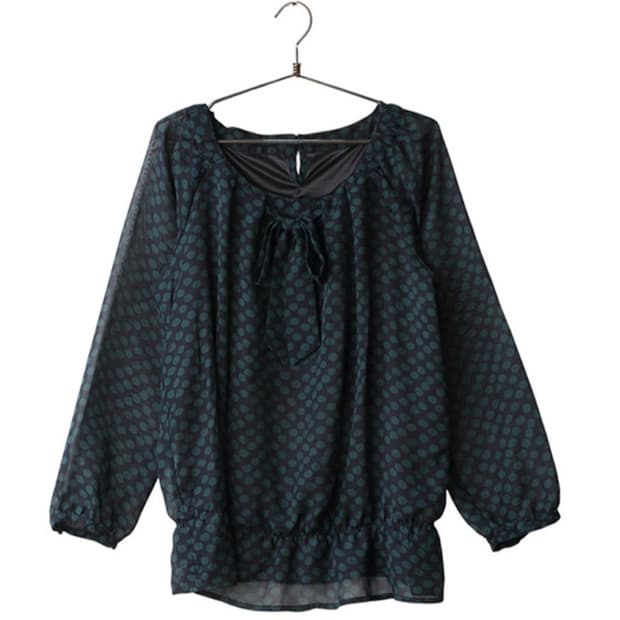 빈티지 패턴 블라우스