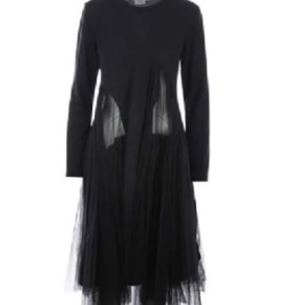 꼼데가르송 튤 인서트 원피스 