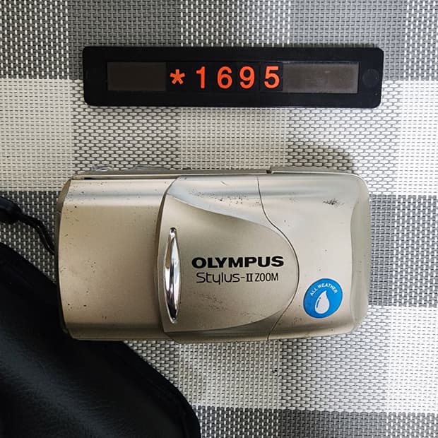 올림푸스 스타일러스 2 줌 필름카메라 파우치포함