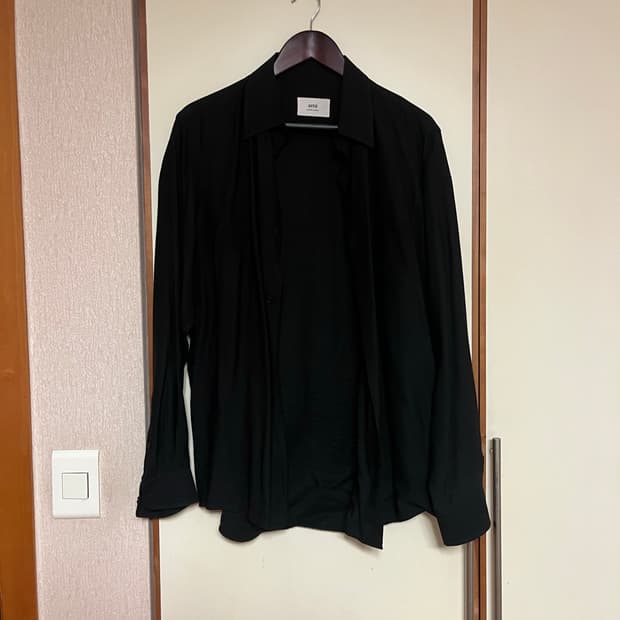 ami paris 블랙 레이온 셔츠 3