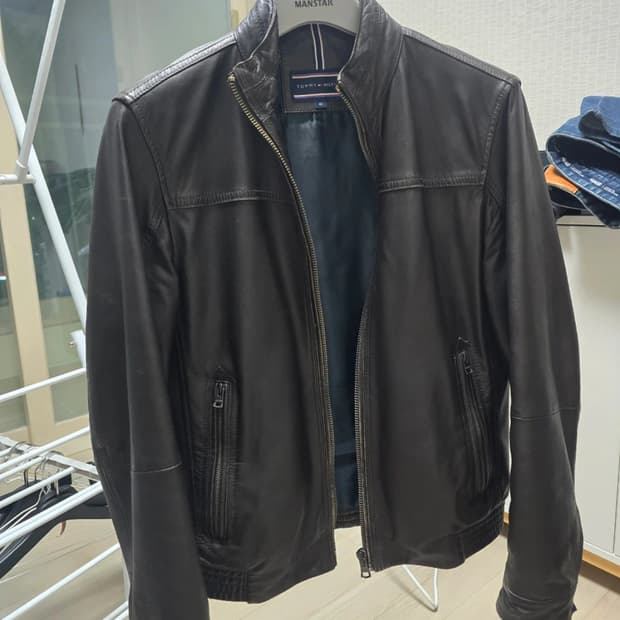 타미힐피거 가죽자켓 m