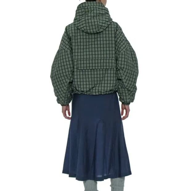 [파르티멘토우먼x송이송이] 리버시블 후디드 윈드브레이커_블랙