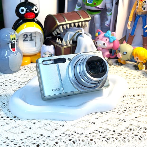 [🎞️필름 감성] 리코 RICOH CX5 실버 레트로 디지털 카메라