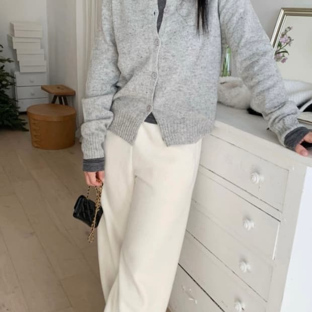 플라넬fllanel 플리스팬츠 아이보리 새상품