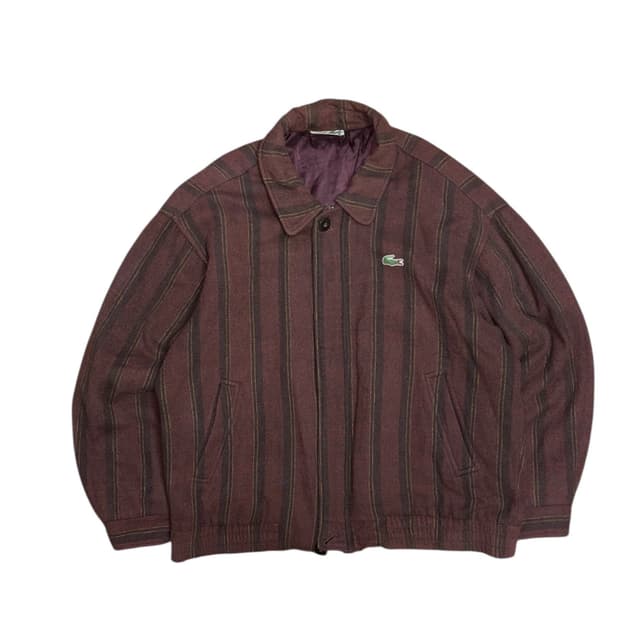 라코스테 빈티지 울 블루종 자켓