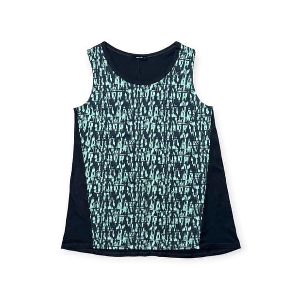 Comme ça ism graphic sleeveless top