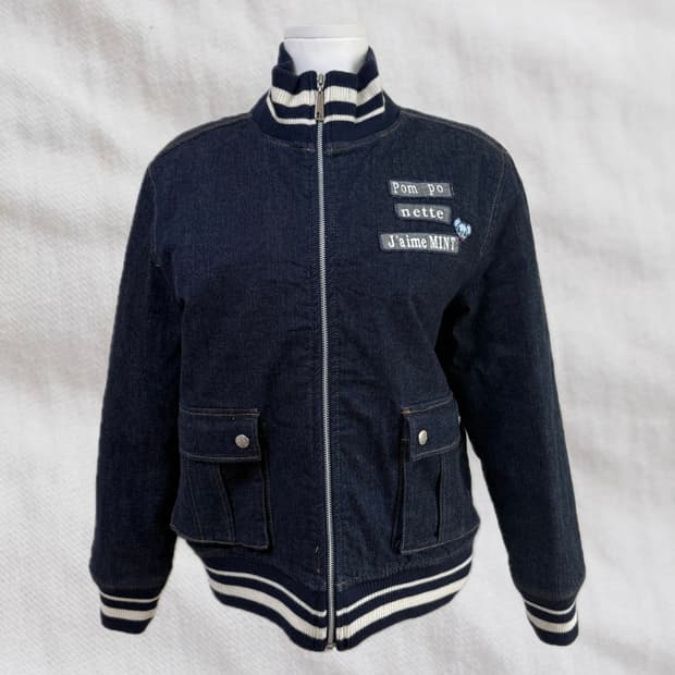 pom po nette jeans 데님 자켓