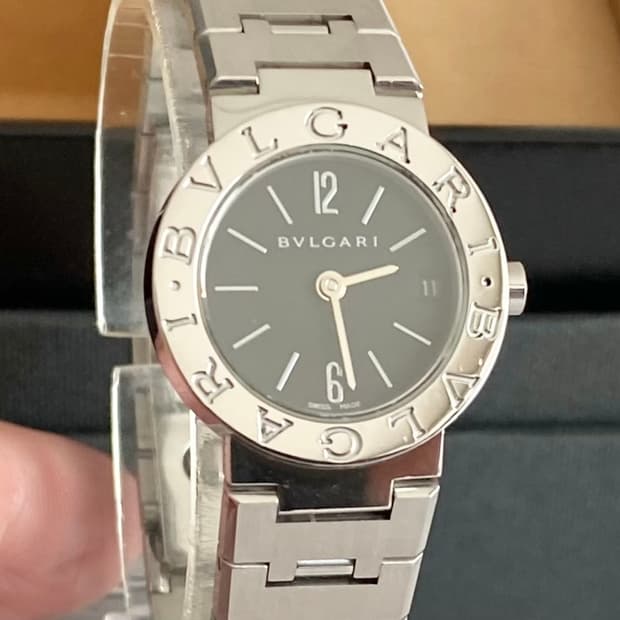 불가리 BB23 여성용 23mm 스몰 사이즈 쿼츠 스틸