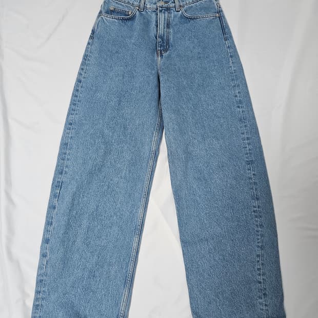 ARKET 아르켓 배럴 레그 데님팬츠 청바지 워싱 28