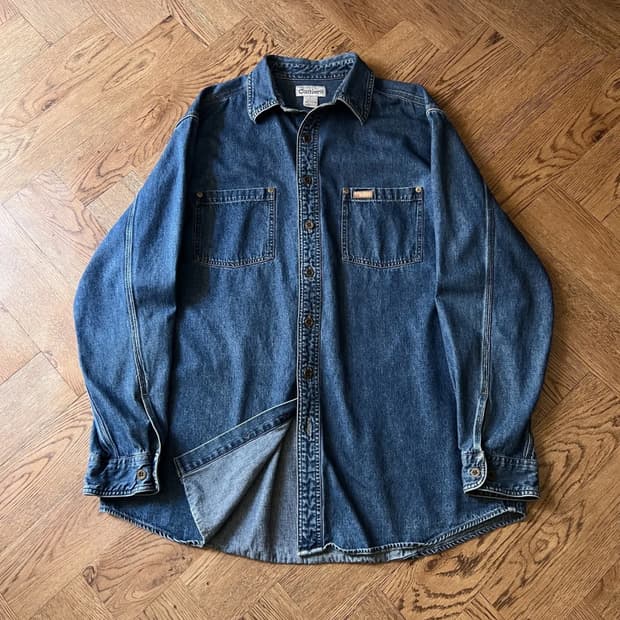 [L]칼하트 USA 빈티지 워싱 2포켓 데님 워크 셔츠