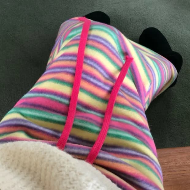 무지개떡 기모 롱스커트