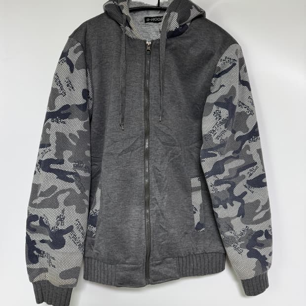 a-HOOP 카모 패턴 후드 집업 S-m