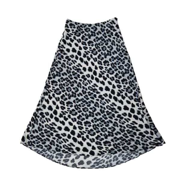 자라 블루 레오파드 롱스커트