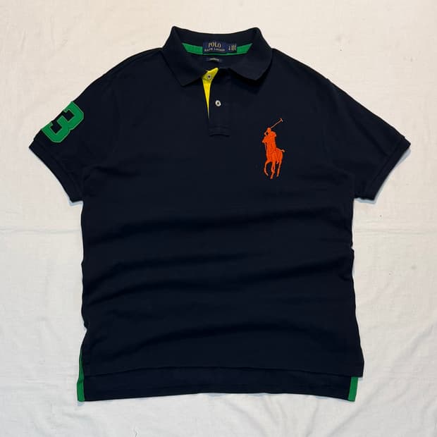 폴로 랄프로렌 빅포니 치프키프 카라티 네이비
