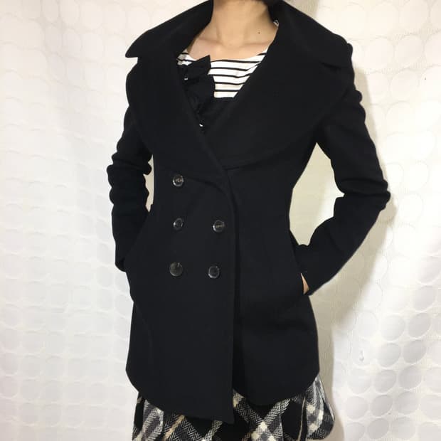 버버리 블랙 캐시미어 코트