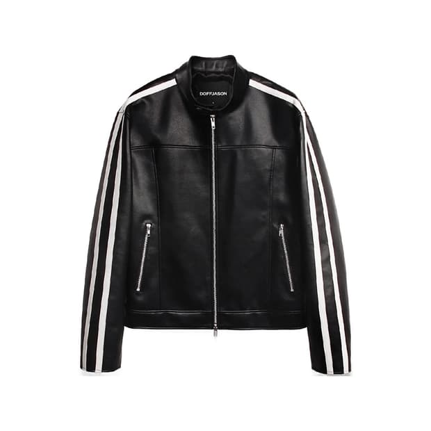 (1회착 우체국 택포가격) 도프제이슨 비건레더 모토 레이싱 자켓 XL