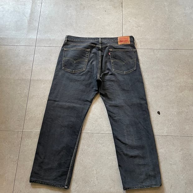 리바이스505 흑청 데님팬츠