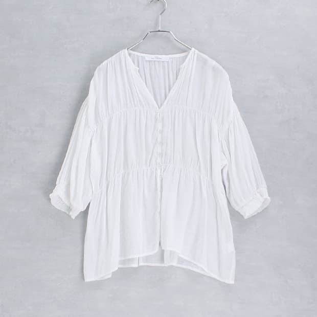RAY CASSIN _ tiered gather top