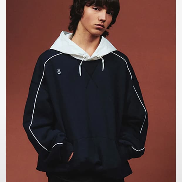 Kijun ALVY Hoodie Navy White 후드