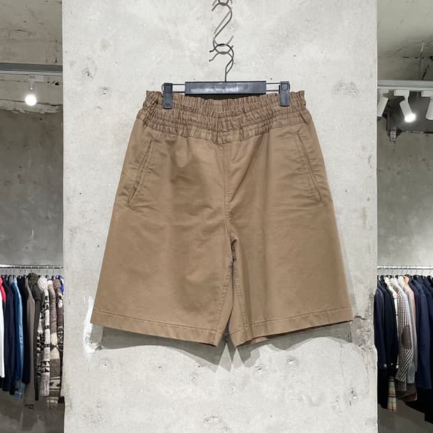 꼼데가르송 셔츠 브라운 밴딩 코튼 쇼츠