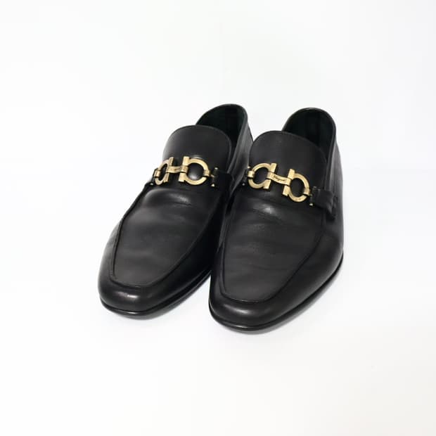 페라가모 금장 간치니 남성 로퍼 구두 6.5/250