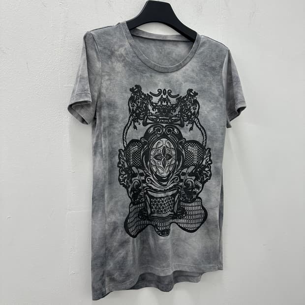 NONE vintage faded effect tee