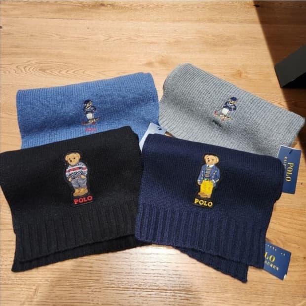 폴로랄프로렌 베어 니트 머플러