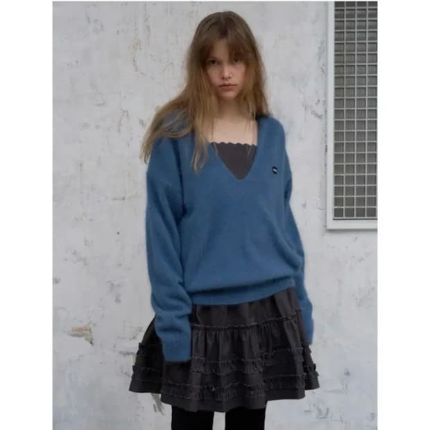 포에토 about deep angora knit