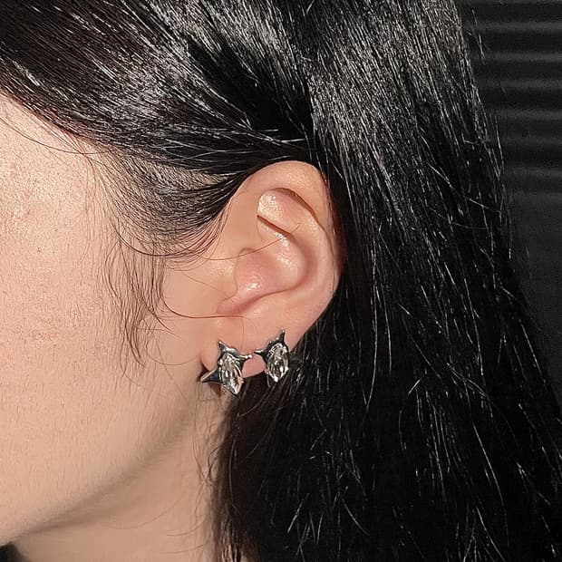 pcr053 Star born ear ring