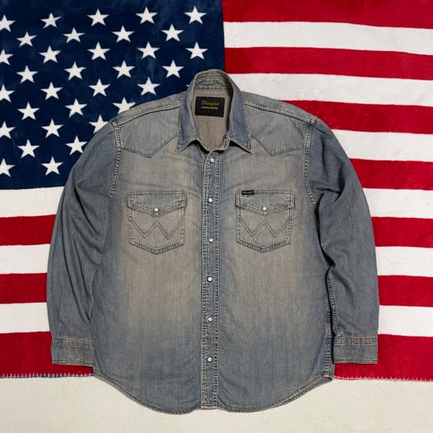 랭글러 웨스턴 데님셔츠 Wrangler Western shirt [XL]