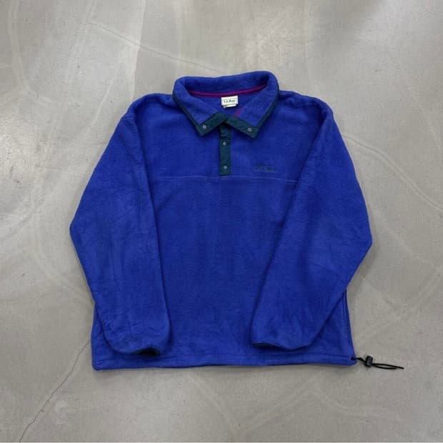 L.L.Bean 빈티지 플리스 풀오버 블루