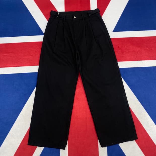 빈티지 투턱 와이드팬츠 2XL