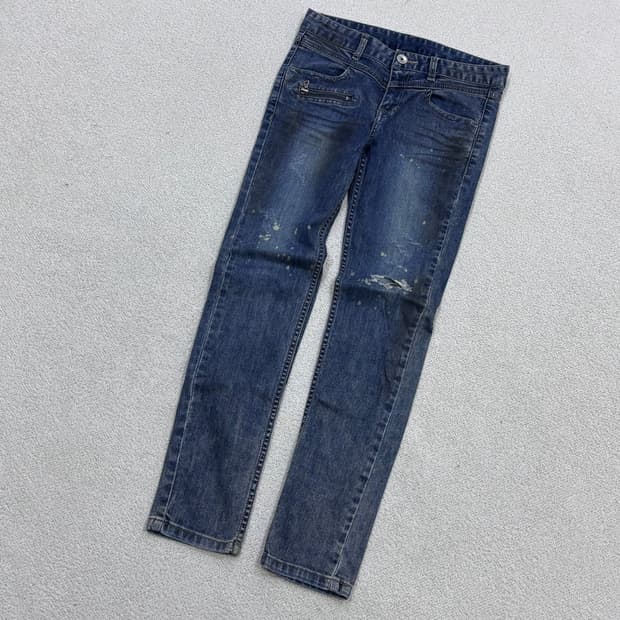 42 베네통 빈티지 워싱 데님 팬츠 0423E