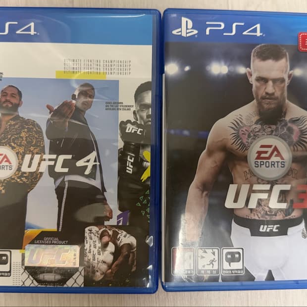 (PS4) UFC3 UFC4 게임타이틀 2개 일괄 판매합니다