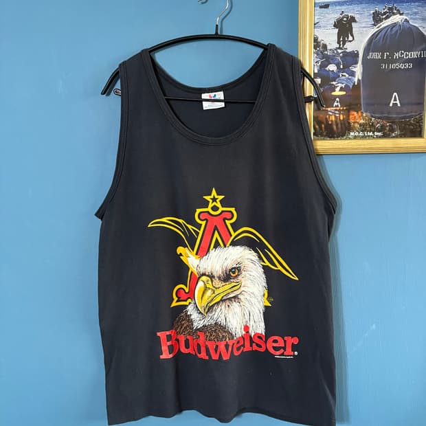 80‘s USA Budweiser eagle tank top 