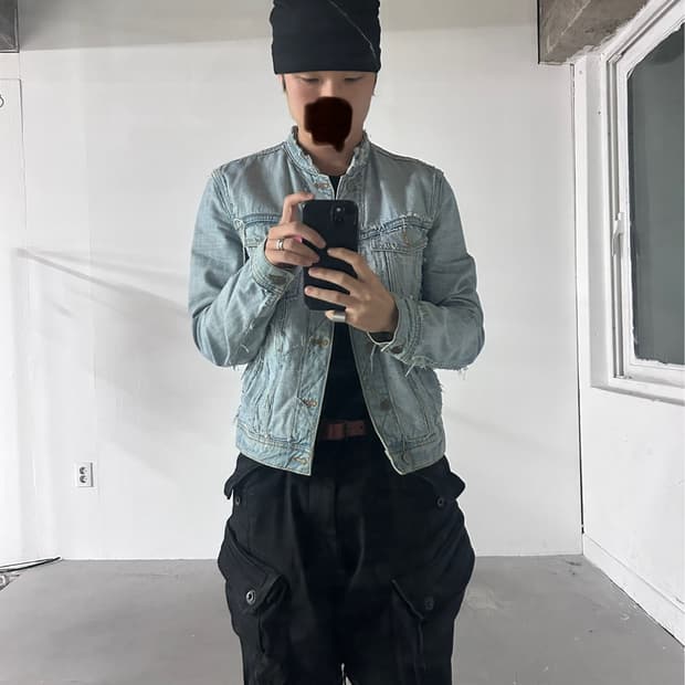 마르지엘라 h&m 데님 청자켓