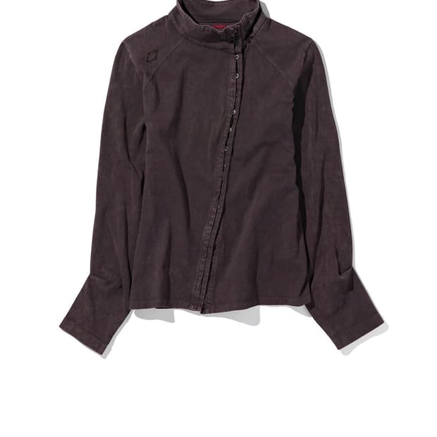 MischiefWASHED JERSEY SHIRT_PURPLE BROWN