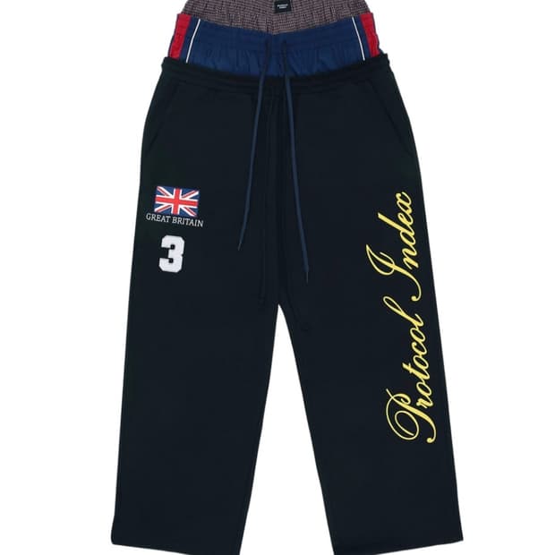 프로토콜 인덱스 3 레이어드 스웻 팬츠 블랙 3 사이즈