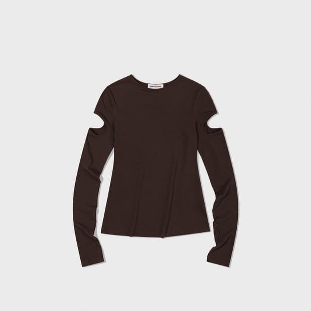  Lowclassic SLEEVE HOLE T-SHIRT_PURPLE