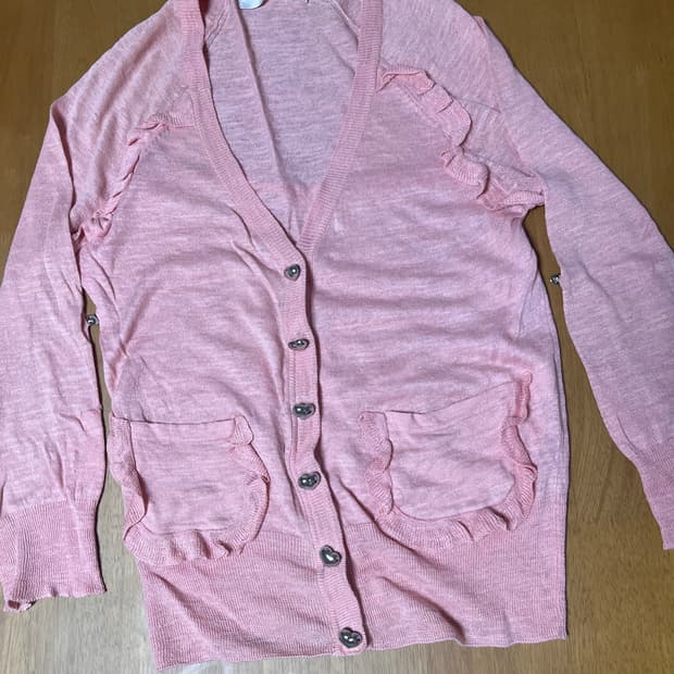 Reneevon 레니본 코랄핑크 썸머 가디건_54 사이즈