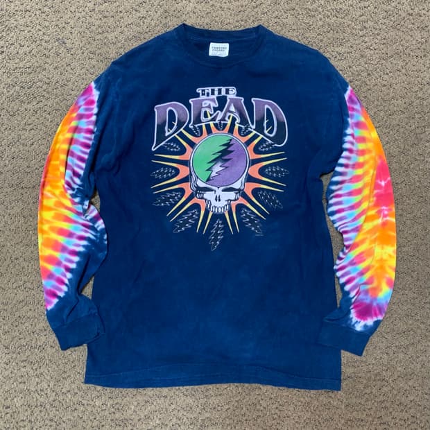 The greatful dead 롱슬리브 타이다이 티셔츠 (M)