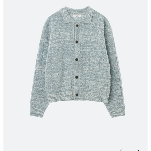 엘무드 메리 부클 카라 가디건 애쉬블루 48