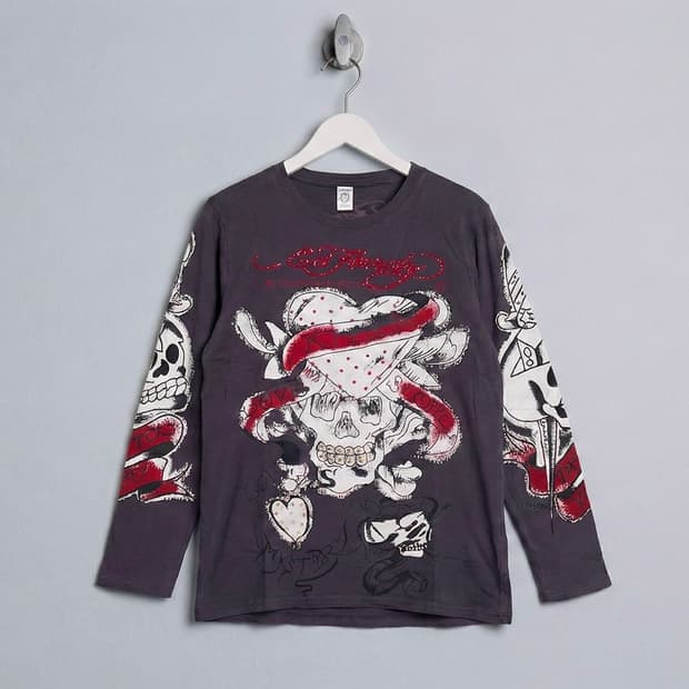 [Ed Hardy] 큐빅 긴팔 티셔츠