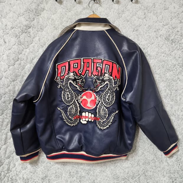 H336 [S] Boom X USA Dragon Eyes 가죽자켓