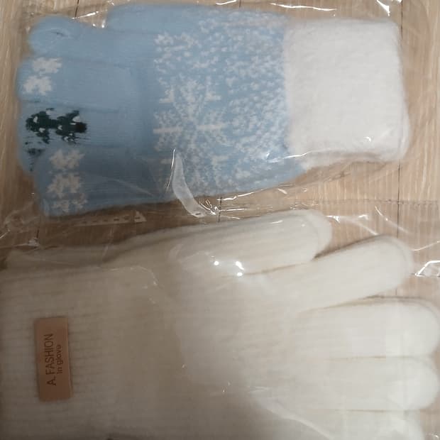 니트 울장갑 2개 폰터치